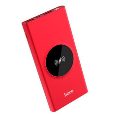 Baterie Externa Wireless 10000 mAh Hoco J37 Intelligent Balance 2xUSB(QC 3.0) 5W - Red