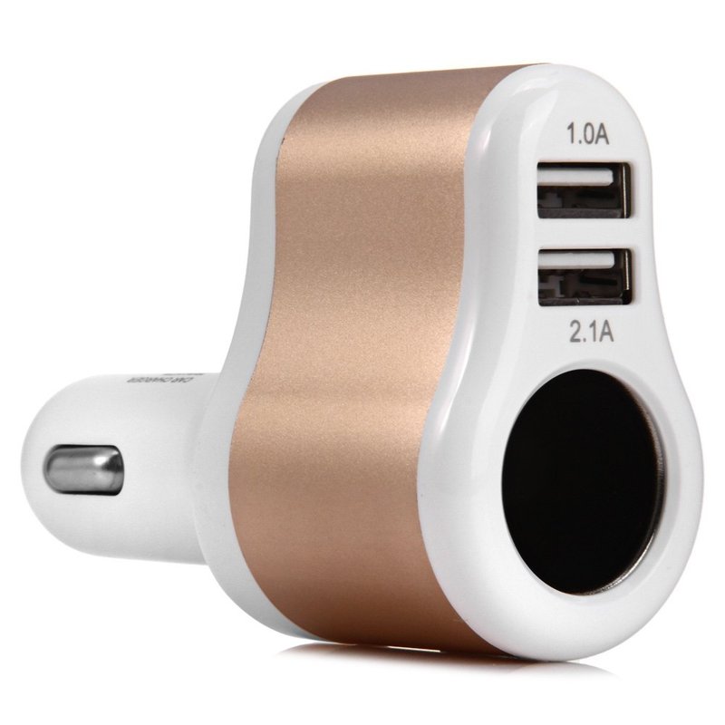 Incarcator Auto Hoco UC 206 Cigarette Lighter 2xUSB 3,1A Fast Charging - White