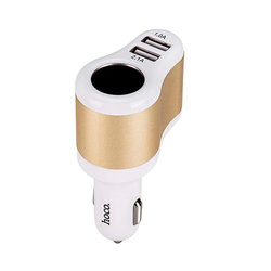 Incarcator Auto Hoco UC 206 Cigarette Lighter 2xUSB 3,1A Fast Charging - White