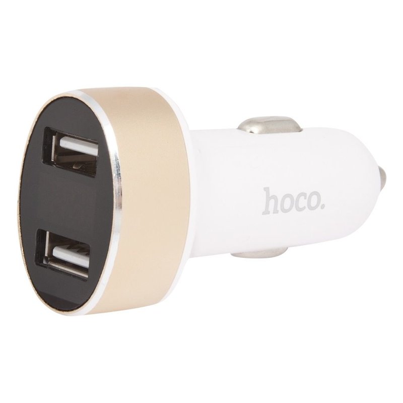 Incarcator Auto Hoco Z26 High Praise Digital Display 2xUSB 2.1A - White