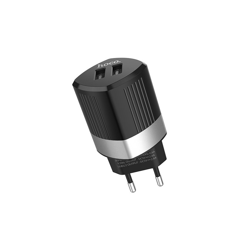 Incarcator Priza Hoco C55A Intelligent Balance 2.4A - Black