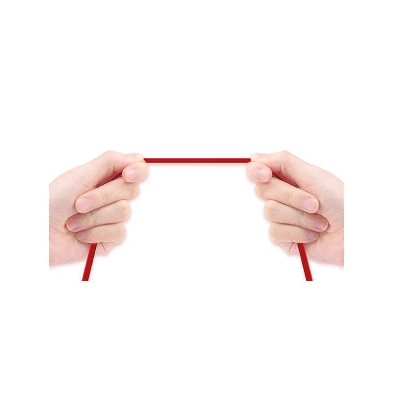 Cablu de date 1M Recci Jelly RCL-S100 USB to Lightning Fast Charging - Red