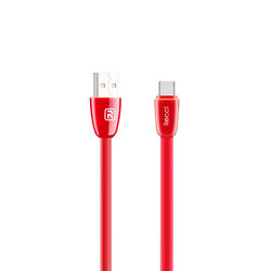 Cablu de date 1M Recci Jelly RCT-S100 USB to Type-C Fast Charging - Red