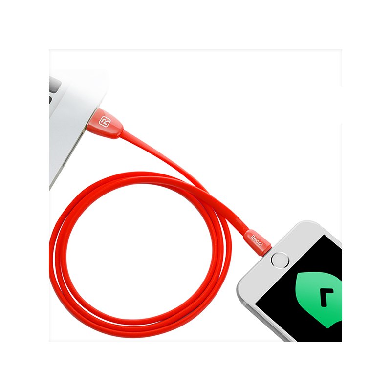 Cablu de date 1M Recci Jelly RCT-S100 USB to Type-C Fast Charging - Green