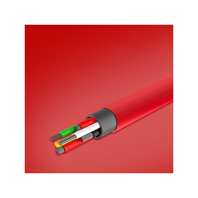 Cablu de date 1M Recci Jelly RCM-S100 USB to Micro-USB Fast Charging - Green