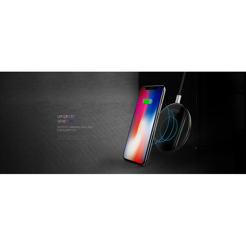 Incarcator Wireless Recci Starry RWP-F2 Induction Charger Micro-USB - Black