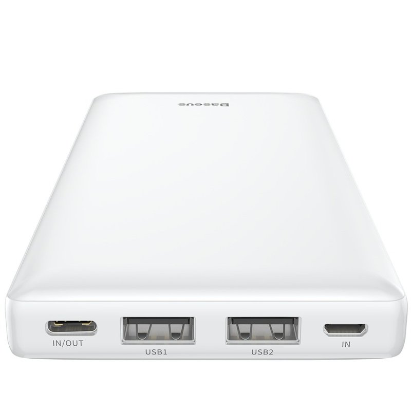 Baterie externa Baseus Mini JA Power Bank 20000 mAh USB/USB-C/micro-USB 3A - White PPJAN-B02