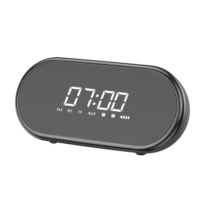 Boxa Portabila Bluetooth Baseus Encok E09 Stylish Wireless with Alarm Clock/LED - Black NGE09-01
