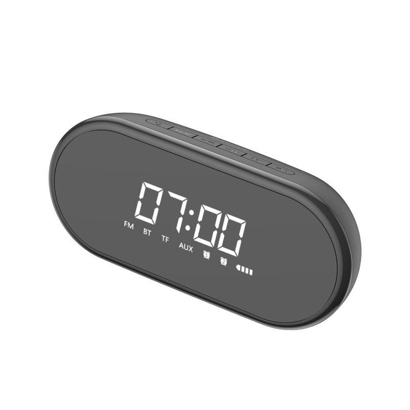 Boxa Portabila Bluetooth Baseus Encok E09 Stylish Wireless with Alarm Clock/LED - Black NGE09-01