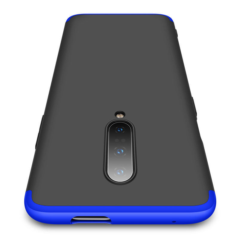 Husa OnePlus 7 Pro GKK 360 Full Cover Negru-Albastru