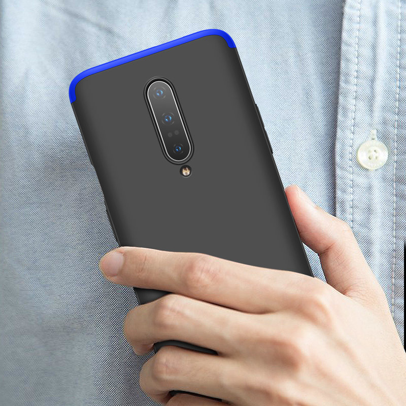 Husa OnePlus 7 Pro GKK 360 Full Cover Negru-Albastru ...