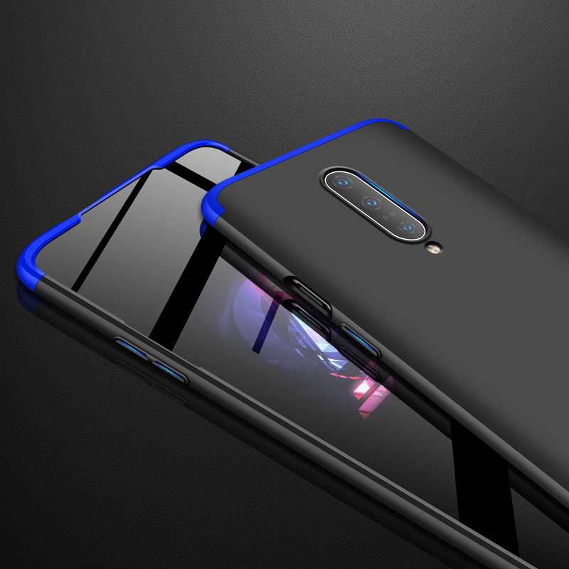 Husa OnePlus 7 Pro GKK 360 Full Cover Negru-Albastru
