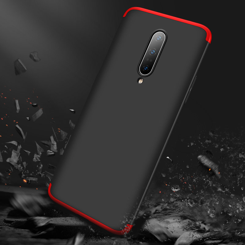 Husa OnePlus 7 Pro GKK 360 Full Cover Negru-Rosu