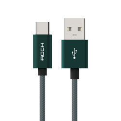 Cablu de date 1M Rock C2 USB to Type-C - Tarnish