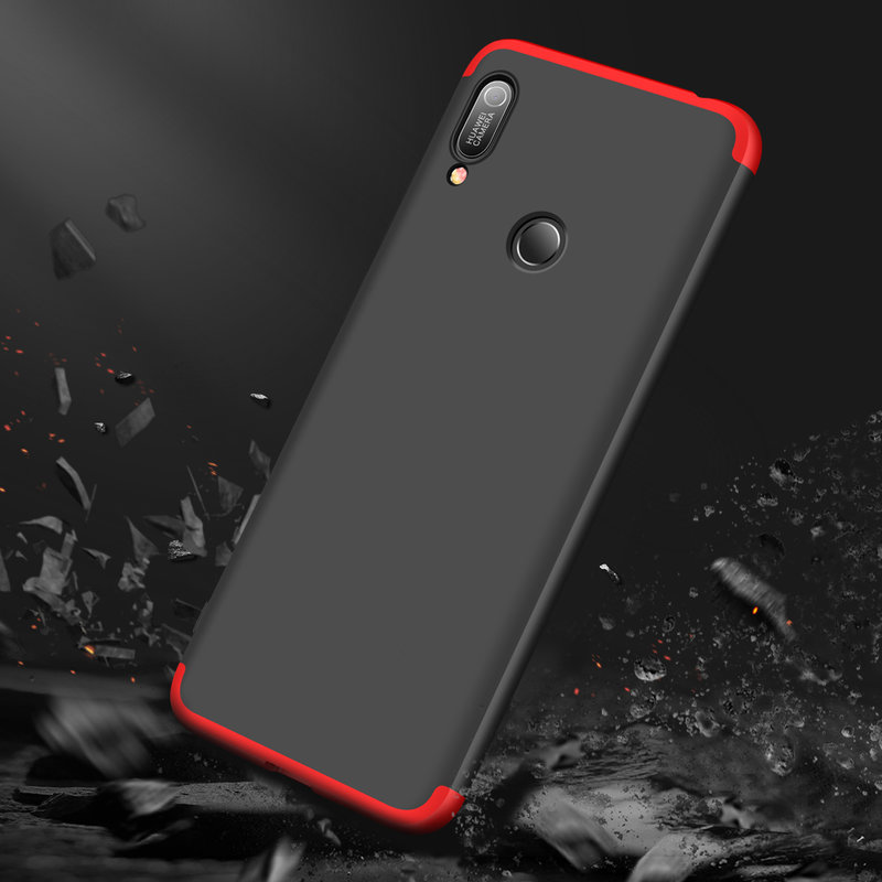 Husa Huawei Y6 2019 GKK 360 Full Cover Negru-Rosu