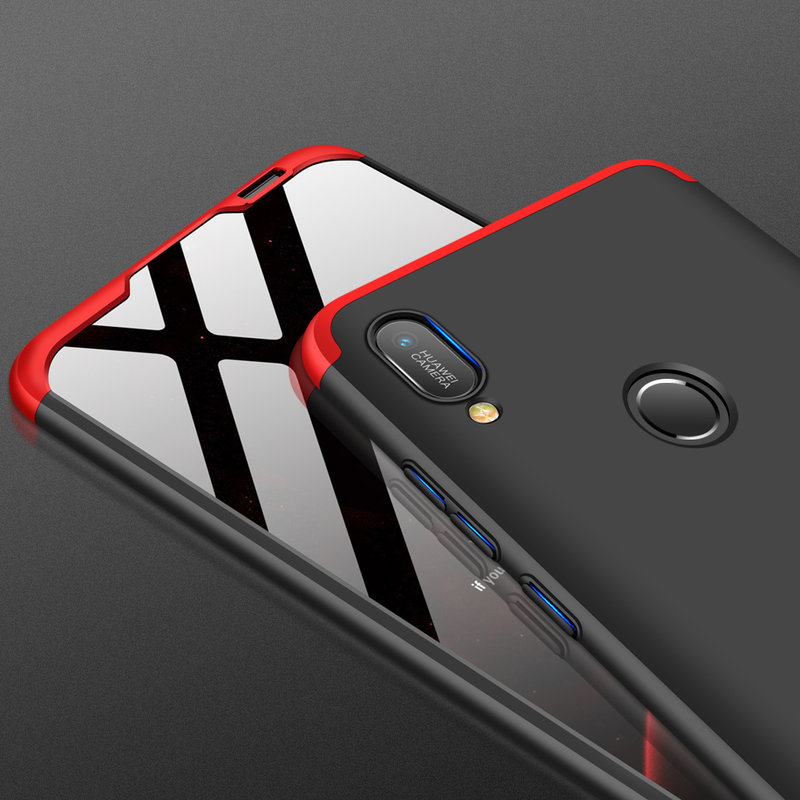 Husa Huawei Y6 2019 GKK 360 Full Cover Negru-Rosu