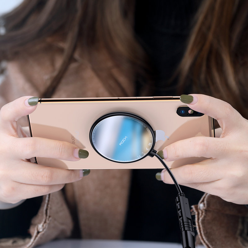 Incarcator Wireless Rock W20 Quick Charge with Suction Cup - Black