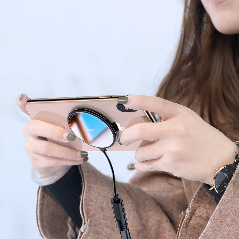 Incarcator Wireless Rock W20 Quick Charge with Suction Cup - Black