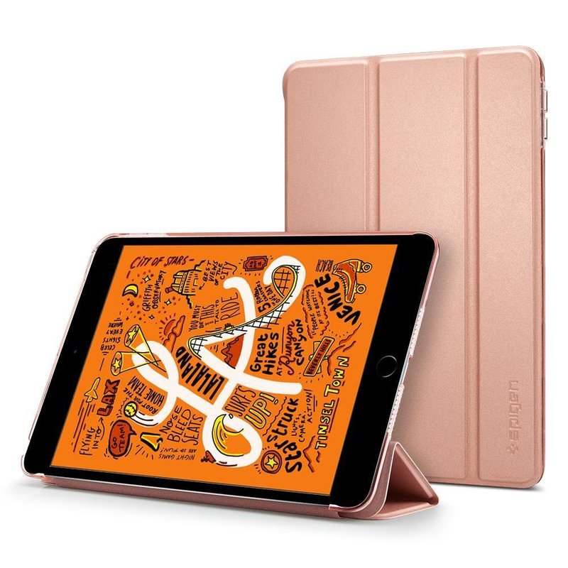 Husa tableta Apple iPad Mini 2019 Spigen Smart Fold - Rose Gold
