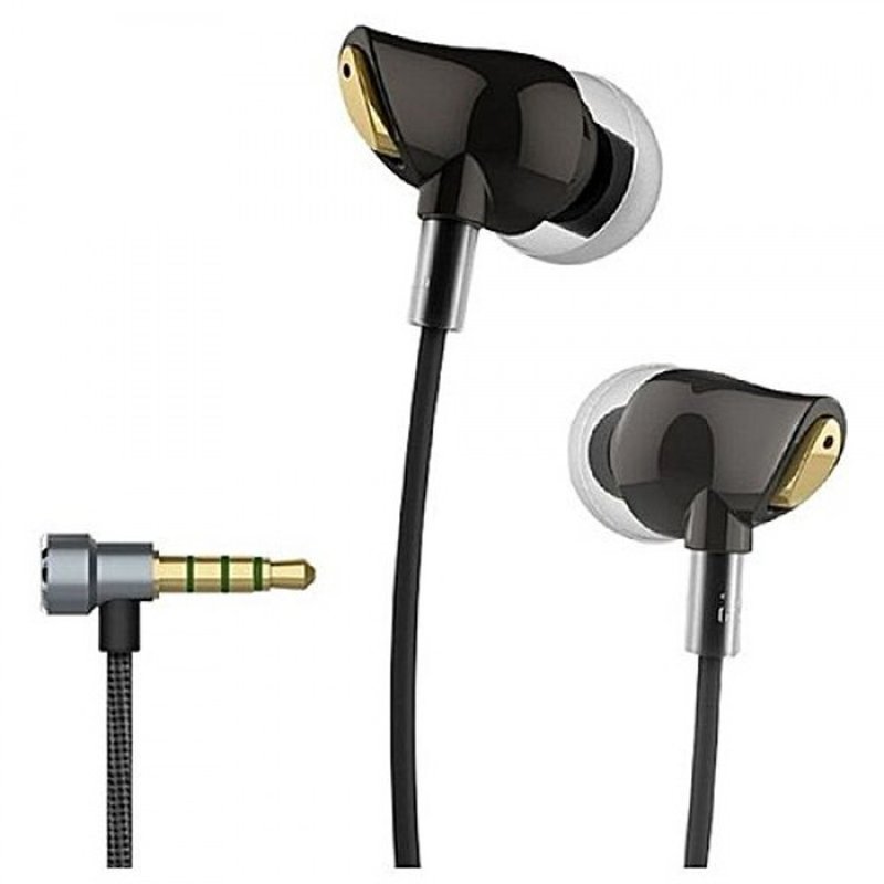 Casti In-Ear cu Microfon Rock Nano Zircon Stereo Headset 3.5mm - RAU0501 - Black