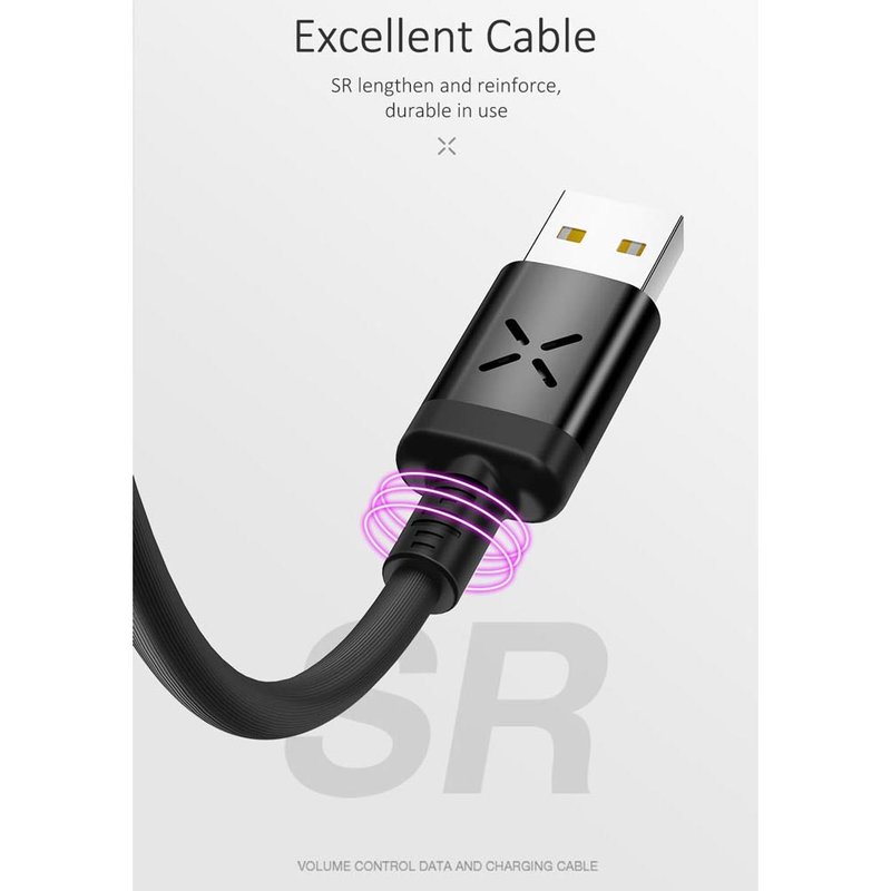 Cablu de date 1M USAMS U16 Voice Control USB to Type-C - US-SJ287 - Gray