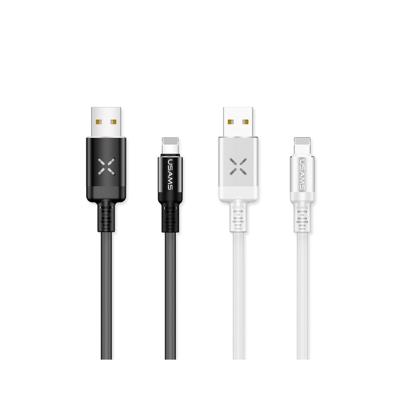 Cablu de date 1M USAMS U16 Voice Control USB to Type-C - US-SJ287 - Gray