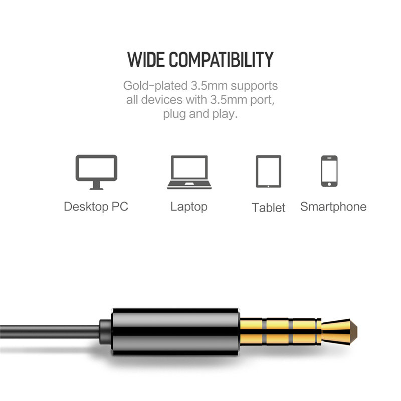 Casti In-Ear cu Microfon Rock Mufree H1 Stereo 3.5mm - RAU0603 - Black