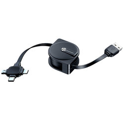 Cablu de date 3in1 USAMS U17 Lightning/Micro-USB/Type-C - US-SJ263 - Black