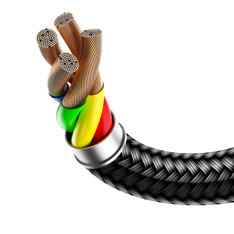 Cablu de date Rock USB to Lightning Fast Charging 1M - Black 20109