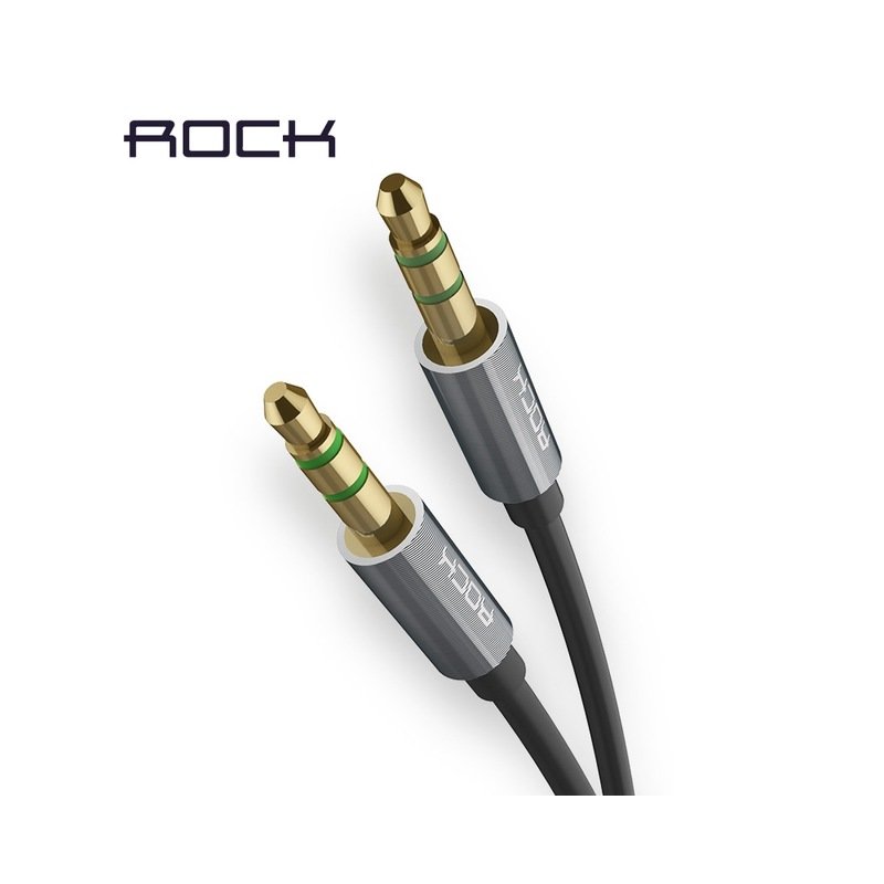 Cablu audio Rock 1M Jack 3.5mm to Jack 3.5mm - RAU0509 - Tarnish