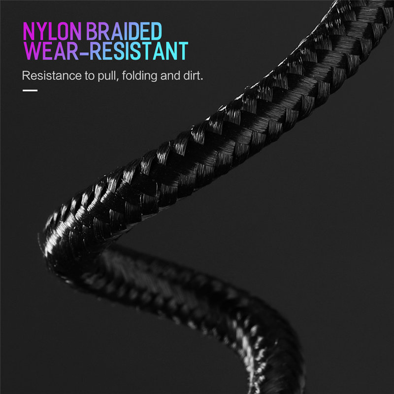 Cablu de date Rock USB to Lightning U-shaped Metal 1M - RCB0583 - Black