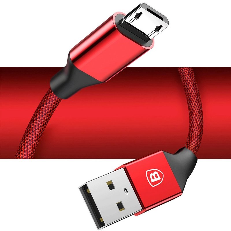 Cablu De Date Micro-USB Baseus Yiven Cable 1M 2.0A - Red CAMYW-A09