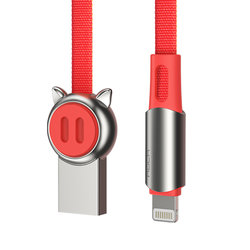 Cablu de date Rock USB to Lightning Chinese Zodiac 1M - RCB0682 - Red