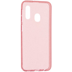 Bumper Samsung Galaxy A20e Silicon Crystal Glitter Case - Roz