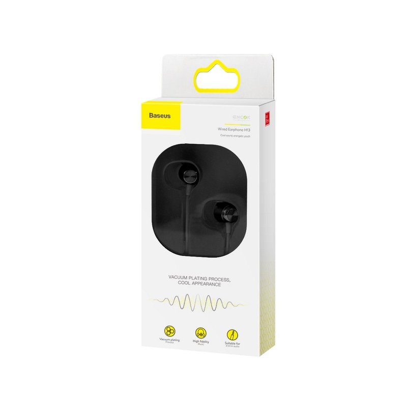 Casti In-Ear Cu Microfon Baseus Encok Wired H13 - Black