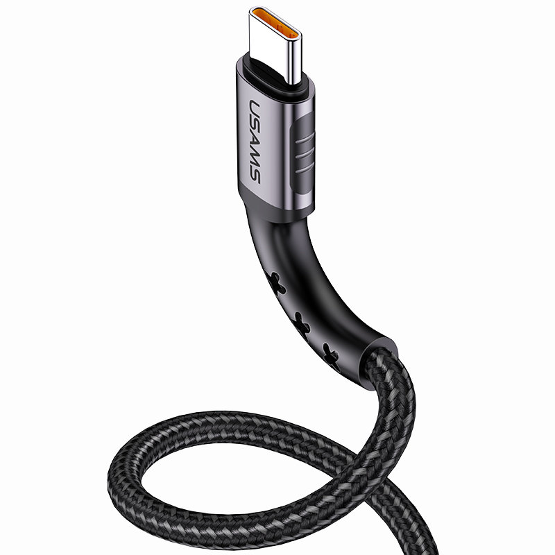 Cablu de date USAMS U24 Fast Charging USB to Type-C 1.2M - 5A - US-SJ289 - Black