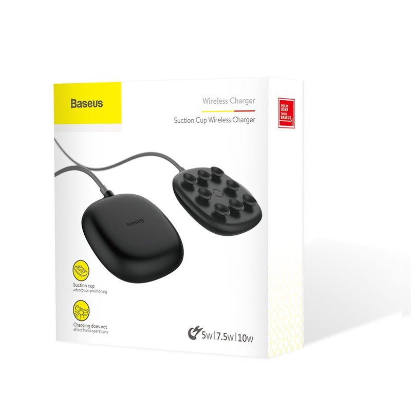 Incarcator Wireless Baseus Suction Cup 10W -WXXP-01 - Black