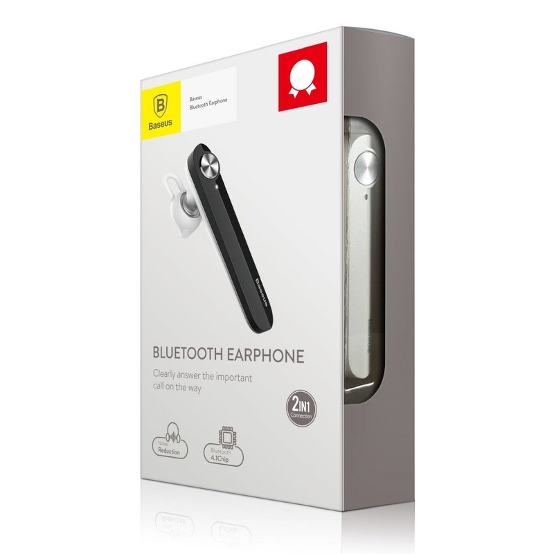 Casca Bluetooth Baseus Aluminium A01 White