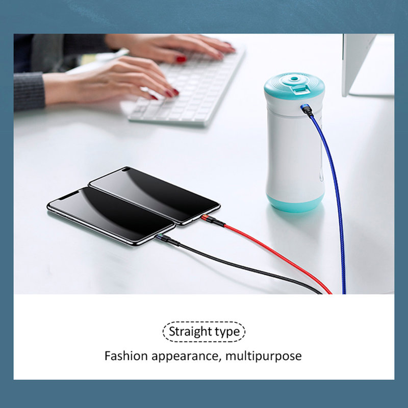 Cablu de date 3in1 USAMS U26 Lightning/Type-C/micro-USB - US-SJ318 - Multicolor