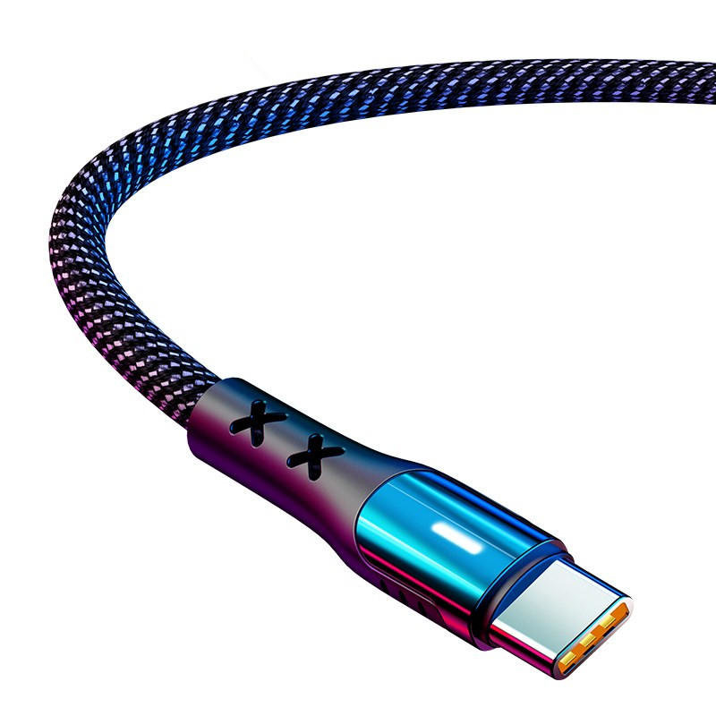 Cablu de date USAMS U27 Fast Charging USB to Type-C 2M - 5A - US-SJ320 - Black