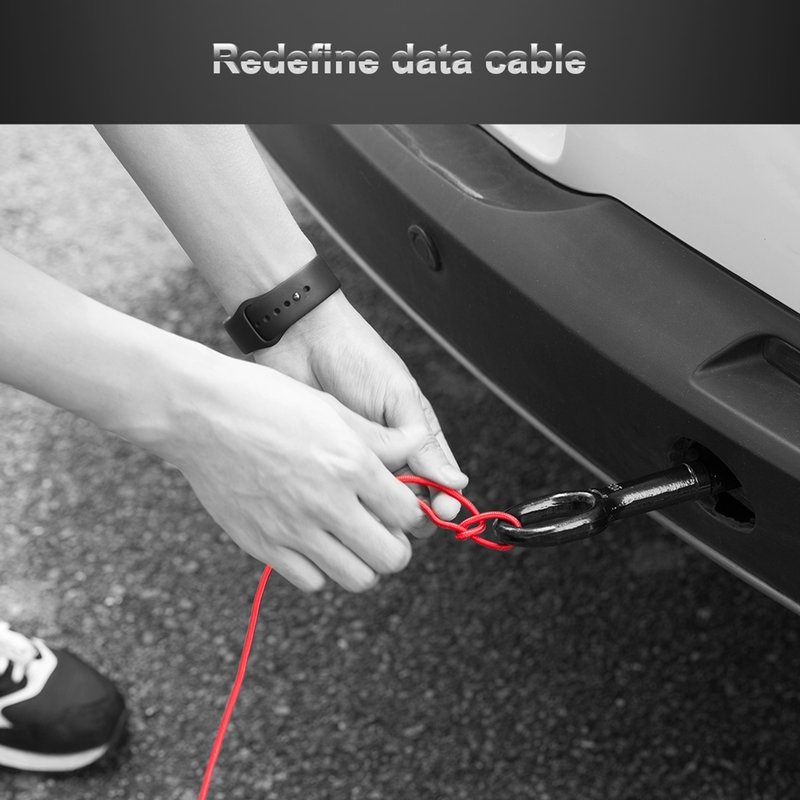 Cablu de date Rock Hi-Tensile Charge&Sync USB to Type-C 1M - RCB0558 - Black