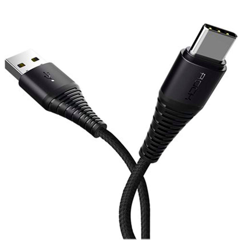 Cablu de date Rock Hi-Tensile Charge&Sync USB to Type-C 1M - RCB0558 - Black