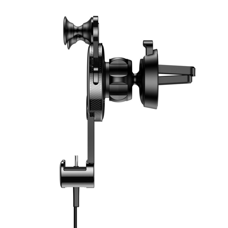 Suport auto Baseus Yy Vent Mount + Cablu incarcare Type-C -SUTYY-01- Black