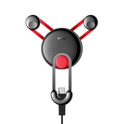 Suport auto Baseus Yy Vent Mount + Cablu incarcare Type-C -SUTYY-09- Red
