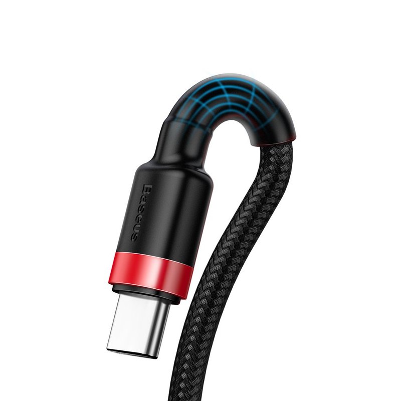 Cablu de date Type-C Baseus Cafule HW Quick Charging 40w/100cm -CATKLF-P91- Red/Black