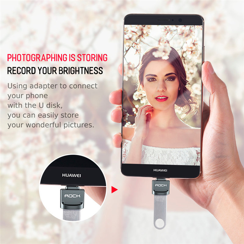 Adaptor Rock USB to Type-C 3.0A - RCB0609 - Tarnish