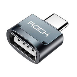 Adaptor Rock USB to Type-C 3.0A - RCB0609 - Tarnish