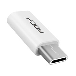 Adaptor Rock Micro-USB to Type-C 2.0A - RCB0441 - White