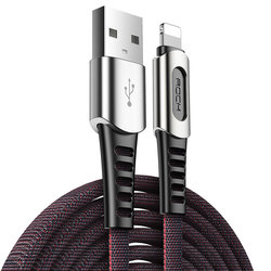 Cablu de date USB to Lightning Rock M8 Zn-Alloy - RCB0694 - Black