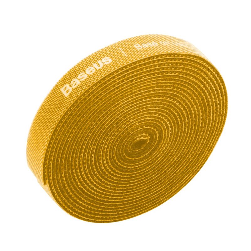 Organizator cabluri / Velcro Baseus Rainbow Circle 300cm -ACMGT-F0Y- Yellow